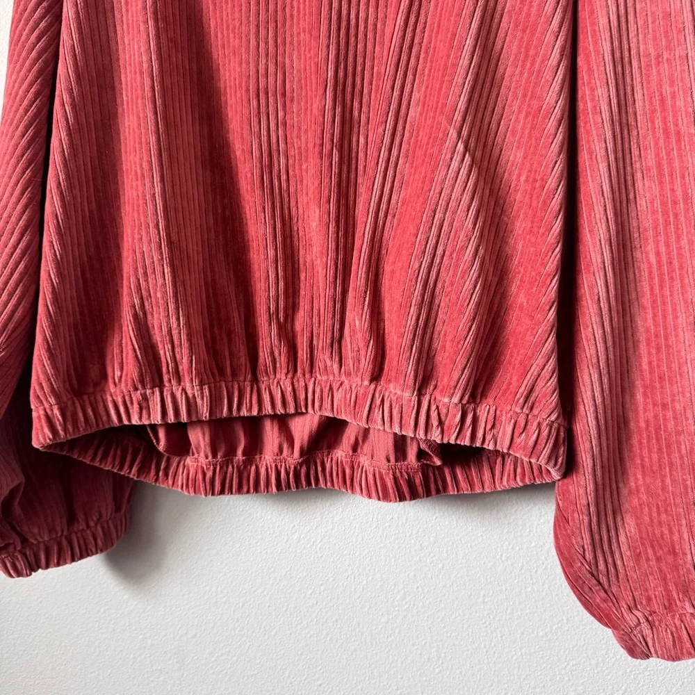 Free People Serena Ribbed Pink Pullover - Picture 11 of 11